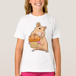 Hamster with Muffin T-Shirt