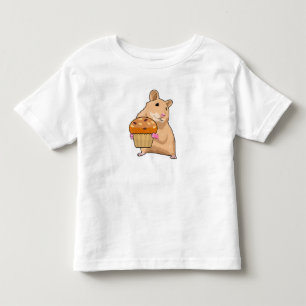 Hamster with Muffin Toddler T-shirt
