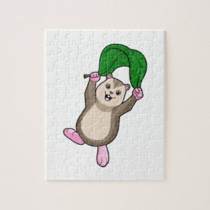 Hamster with Parachute Jigsaw Puzzle