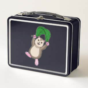 Hamster with Parachute Metal Lunch Box