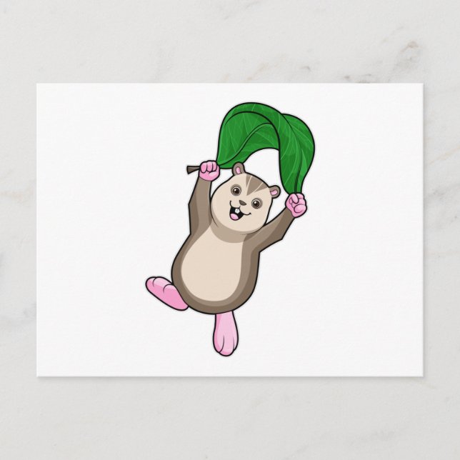 Hamster with Parachute Postcard (Front)