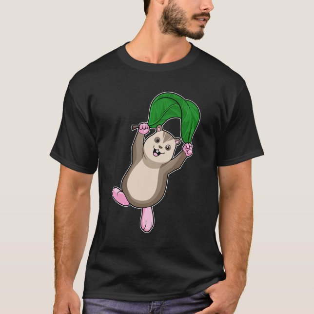 Hamster with Parachute T-Shirt (Front)