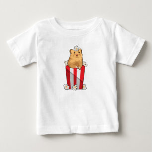 Hamster with Popcorn Baby T-Shirt