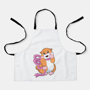Hamster with Ribbon Apron