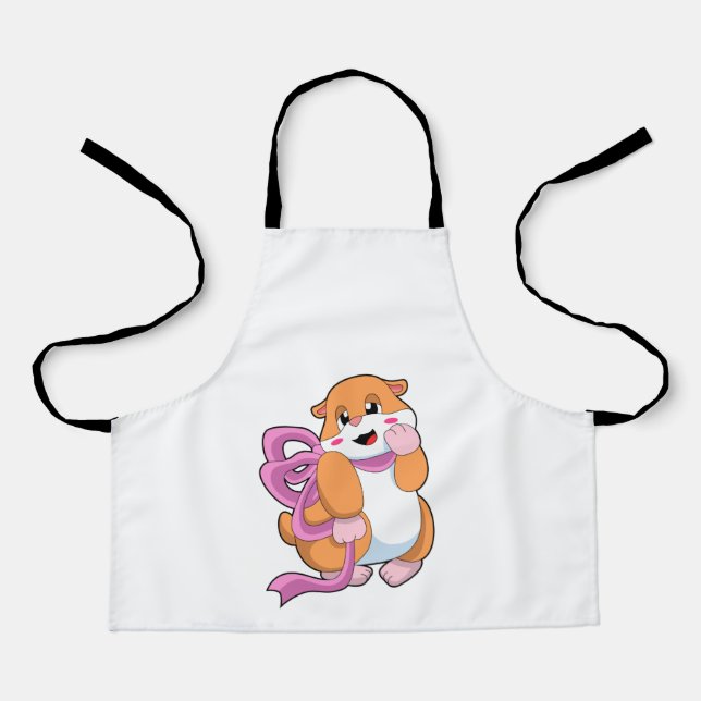 Hamster with Ribbon Apron (Front)