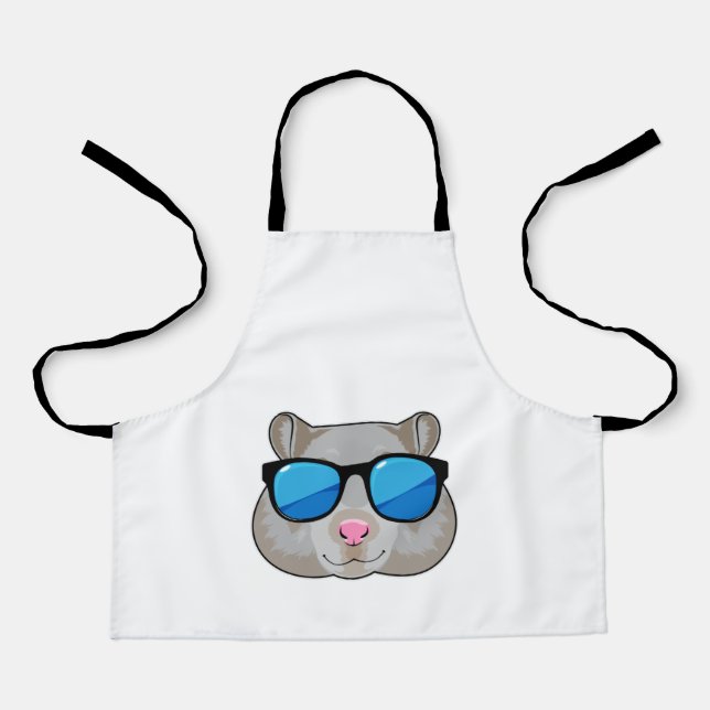 Hamster with Sunglasses Apron (Front)