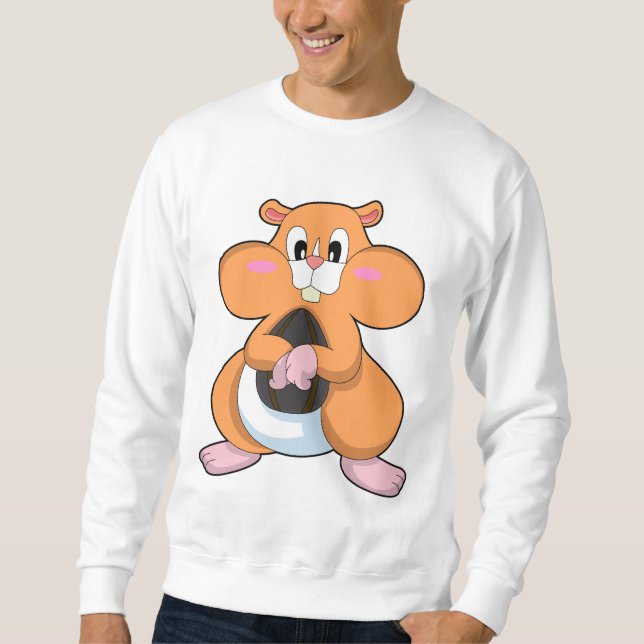 Hamster with Walnut Sweatshirt (Front)