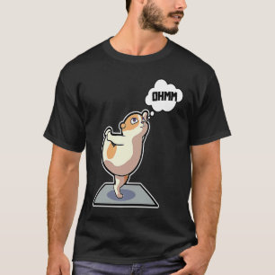 Hamster Yoga Poses Sport Gymnastics Ohm Heartbeat  T-Shirt