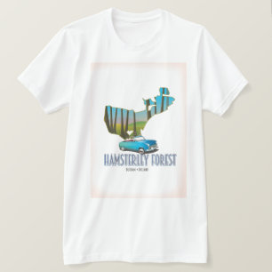 Hamsterley Forest Durham England map T-Shirt