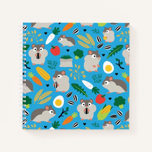 Hamsters And Their Treats Notebook (Front)