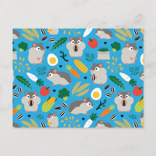 Hamsters And Their Treats Postcard