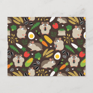 Hamsters And Their Treats Postcard