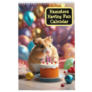 Hamsters ayant un calendrier amusant