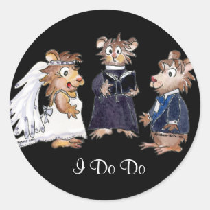 Hamsters Cute Wedding Envelope Seal