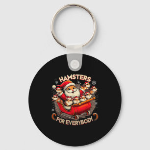 Hamsters For Everybody Christmas Pajamas Hamster K Keychain