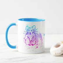 Hamsters - Modern Minimalist Watercolor - Add Text