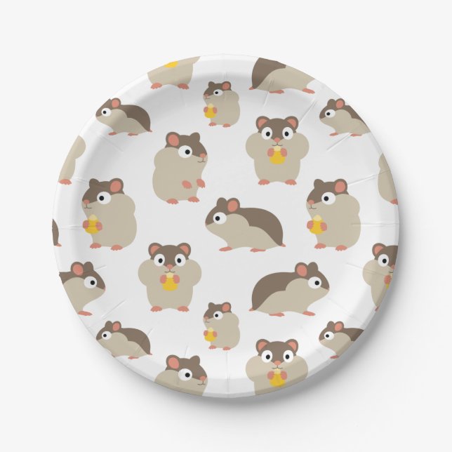 Hamsters Paper Plate (Front)