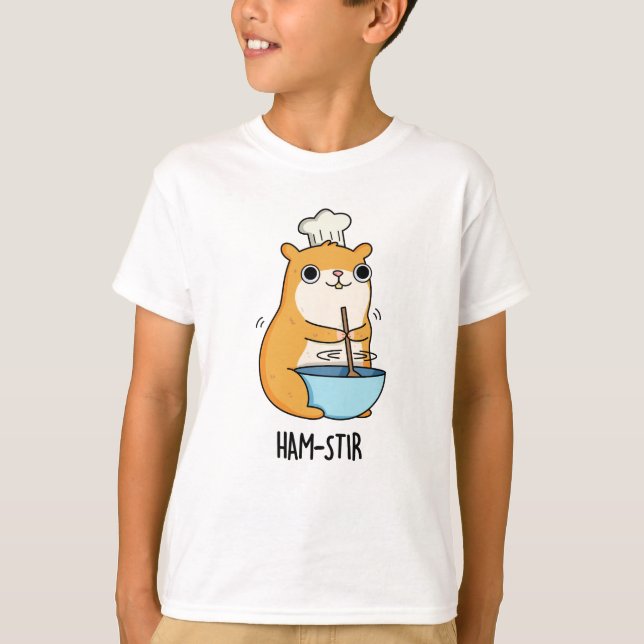 Hamstir Funny Hamster Pun  T-Shirt (Front)