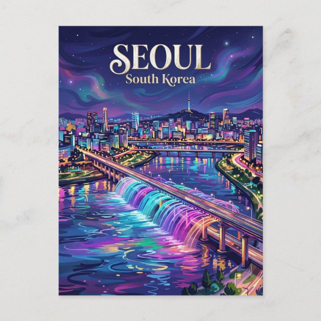 Han River South Korea Postcard (Front)