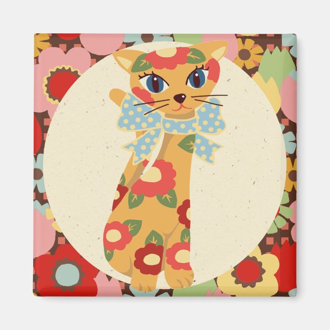 Hana Kat  "I miss you!" Magnet (Front)