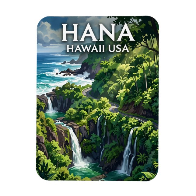 Hana, Maui USA Magnet (Vertical)