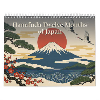 Hanafuda Flower Cards Ukiyo-e Japanese Art Calendar