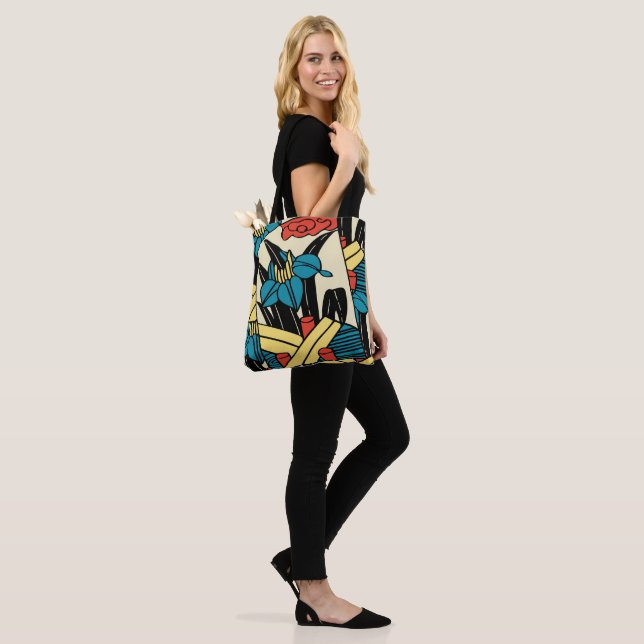 Hanafuda-May Tote Bag (On Model)