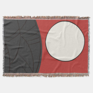 Hanafuda "Susuki-ni-tsuki" スローブランケット Throw Blanket