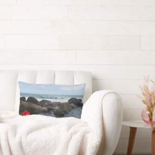 Hanakapi' ai Beach Lumbar Pillow