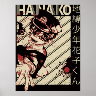 Hanako kun vintage poster