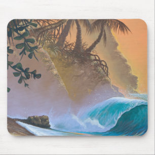Hanalei Bay Beach Surf Mouse Pad