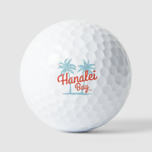 Hanalei Bay Hawaii Island of Kauai Golf Balls