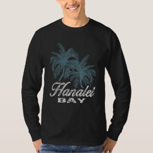 Hanalei Bay Hawaii Two Big Palms T-Shirt