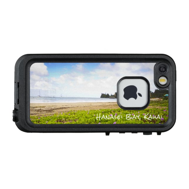 Hanalei Bay, Kauai Hawaii Beach Flowers LifeProof iPhone Case (Back Horizontal)