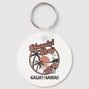 Hanalei Bay Kauai Hawaii Keychain