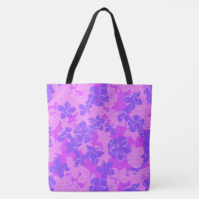 Hanalei Hawaii Hibiscus Camo Floral Beach sac (Devant)