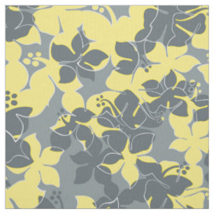 Hanalei Hawaiian Hibiscus Camo Floral Fabric