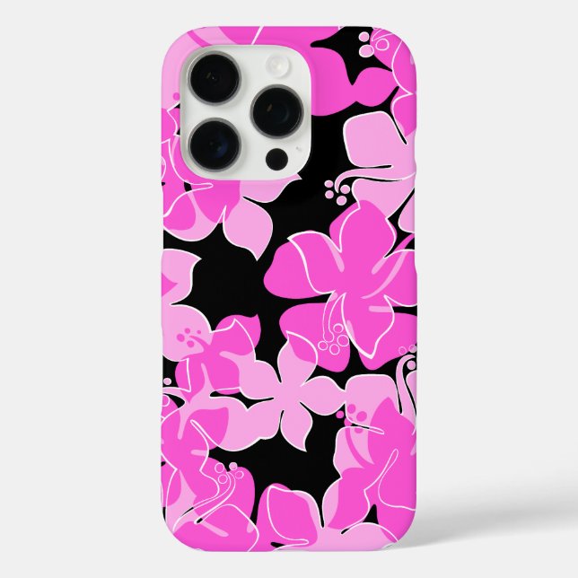 Hanalei Hawaiian Hibiscus Floral Pink Case-Mate iPhone Case (Back)