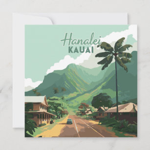 Hanalei Kauai Hawaii Bay Mountains Green