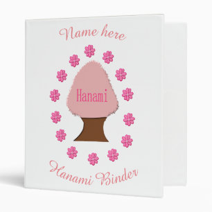 Hanami Japanese Cherry Tree Custom Binder