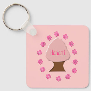 Hanami Japanese Cherry Tree Custom Keychain