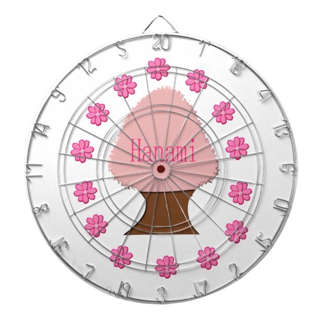 Hanami Japanese Cherry Tree Dartboard (Front)