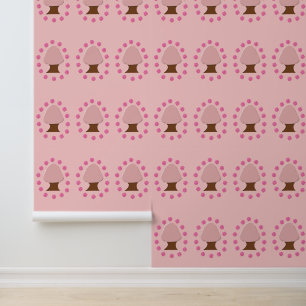 Hanami Japanese Cherry Tree Patterned Wallpaper
