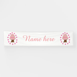 Hanami Japanese Cherry Tree Personalized Banner