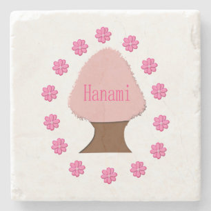 Hanami Japanese Cherry Tree Stone Coaster