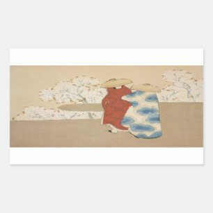 Hanami season Kamisaka Sekka japan painting art ca Sticker