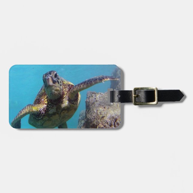 Hanauma Bay - Hawaii Green Sea Turtles Luggage Tag (Front Horizontal)