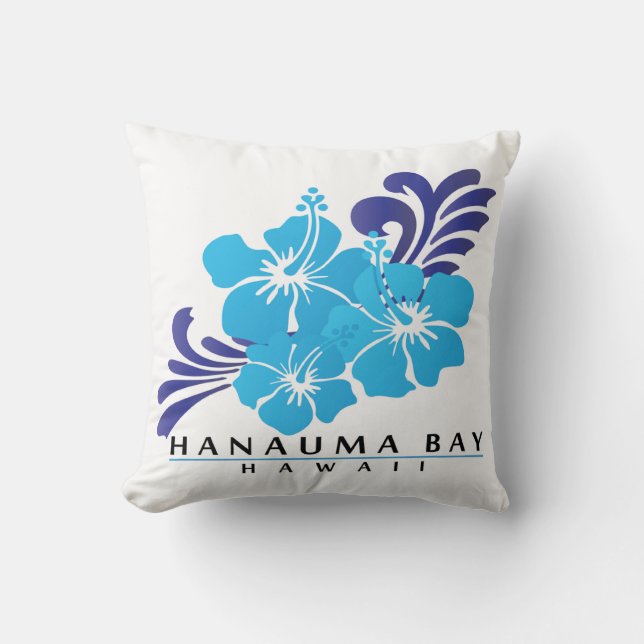 Hanauma Bay Hawaii Pillow (Front)