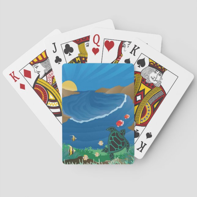 Hanauma Bay Hawaii Playing Cards (Back)