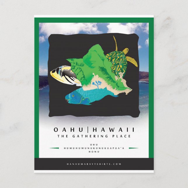 Hanauma Bay Hawaii Postcard (Front)